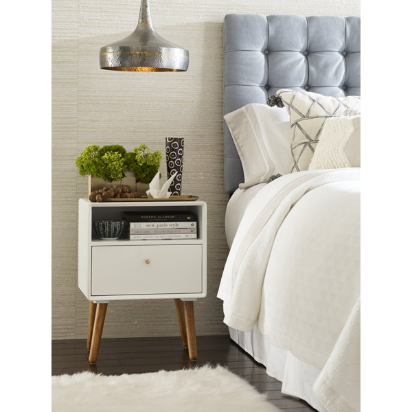 Elle Decor Adore Decor Lilou Modern Accent Side Table with 1Drawer